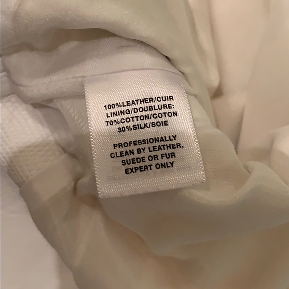 Lafayette 148 white leather tunic size S - Picture 4 of 7